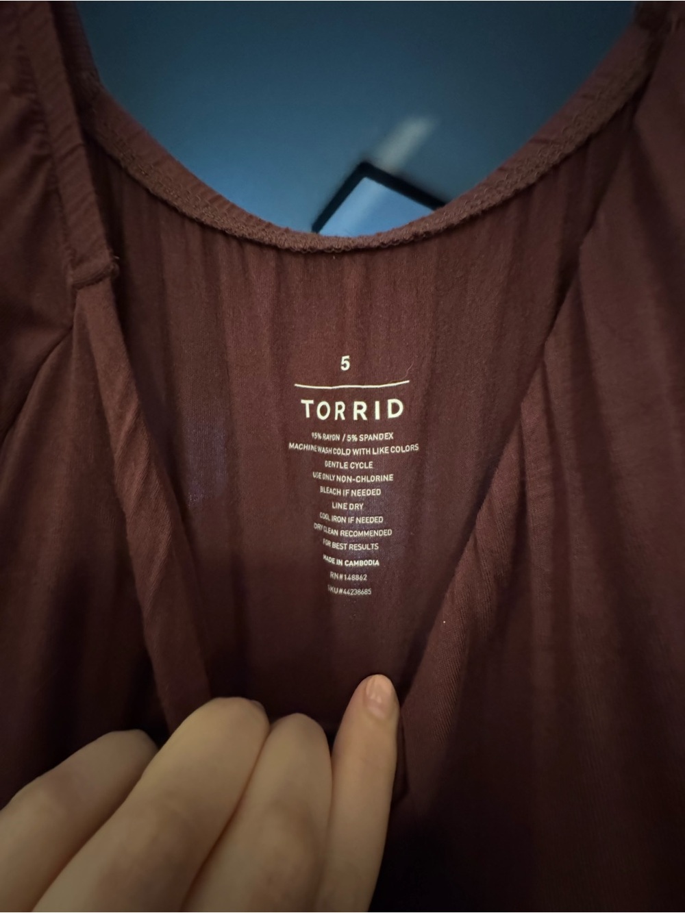torrid Deep Burgundy Maxi Dress with Flutter Sleeves - Picture 2 of 3